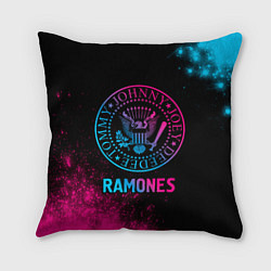 Подушка квадратная Ramones Neon Gradient