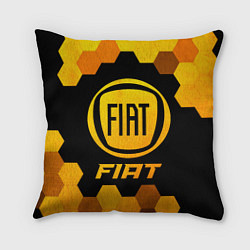Подушка квадратная Fiat - Gold Gradient, цвет: 3D-принт