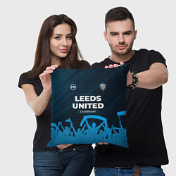 Подушка квадратная Leeds United legendary форма фанатов, цвет: 3D-принт — фото 2