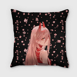 Подушка квадратная Power Chainsaw Man иероглифы