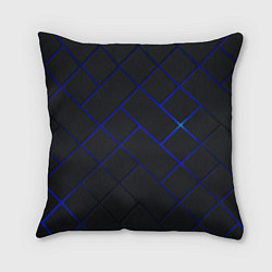 Подушка квадратная Неоновая текстура прямоугольники, цвет: 3D-принт