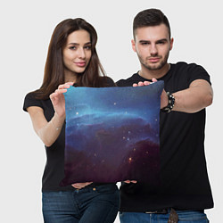 Подушка квадратная Космический дым, цвет: 3D-принт — фото 2