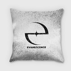 Подушка квадратная Evanescence с потертостями на светлом фоне