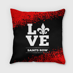 Подушка квадратная Saints Row love классика, цвет: 3D-принт