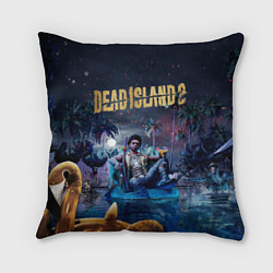 Подушка квадратная Dead island 2 герой в ночи