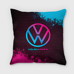 Подушка квадратная Volkswagen - neon gradient