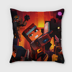 Подушка квадратная Minecraft арт