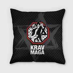 Подушка квадратная Krav-maga octagon, цвет: 3D-принт