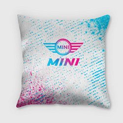 Подушка квадратная Mini neon gradient style, цвет: 3D-принт