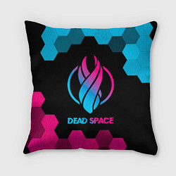 Подушка квадратная Dead Space - neon gradient