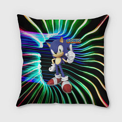 Подушка квадратная Sonic - hedgehog - video game, цвет: 3D-принт