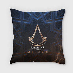 Подушка квадратная Assassins creed mirage logo