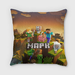 Подушка квадратная Марк Minecraft