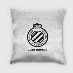 Подушка квадратная Club Brugge sport на светлом фоне