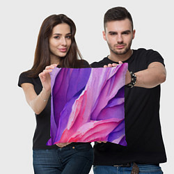 Подушка квадратная Необычная акварельная абстракция, цвет: 3D-принт — фото 2