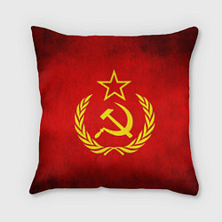 Подушка квадратная СССР - старый флаг
