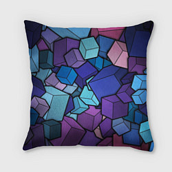 Подушка квадратная Цветные кубы