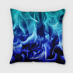 Подушка квадратная Огненный неоновый градиент, цвет: 3D-принт