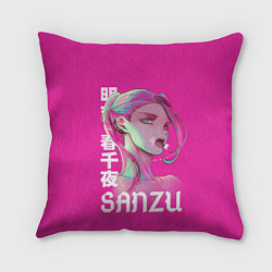 Подушка квадратная Харучиё Санзу, цвет: 3D-принт