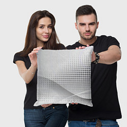Подушка квадратная Стальной градиент, цвет: 3D-принт — фото 2