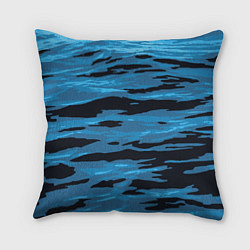 Подушка квадратная Волны Камуфляж, цвет: 3D-принт