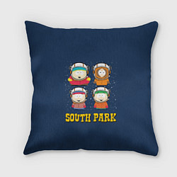 Подушка квадратная South park космонавты, цвет: 3D-принт