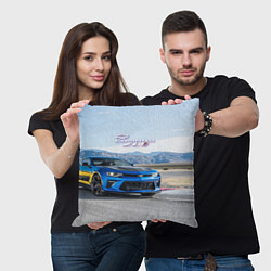 Подушка квадратная Chevrolet Camaro ZL 1 - Motorsport, цвет: 3D-принт — фото 2