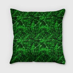 Подушка квадратная Зелёный лёд - текстура