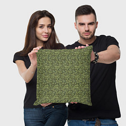 Подушка квадратная Армейская форма мелкий пиксель, цвет: 3D-принт — фото 2