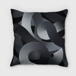 Подушка квадратная Спирали абстракция, цвет: 3D-принт