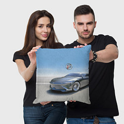 Подушка квадратная Buick concept в пустыне, цвет: 3D-принт — фото 2