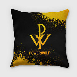 Подушка квадратная Powerwolf - gold gradient