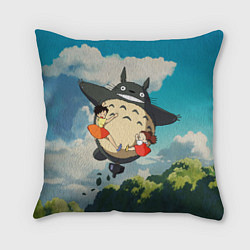 Подушка квадратная Flight Totoro