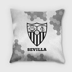 Подушка квадратная Sevilla sport на светлом фоне, цвет: 3D-принт