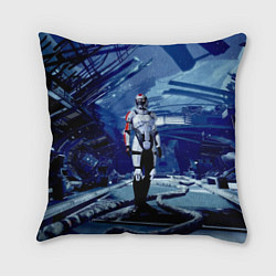 Подушка квадратная Mass Effect 2 - место гибели Нормандии