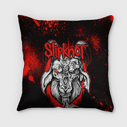 Подушка квадратная Slipknot - красный козел