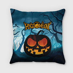 Подушка квадратная Halloween pumpkins, цвет: 3D-принт