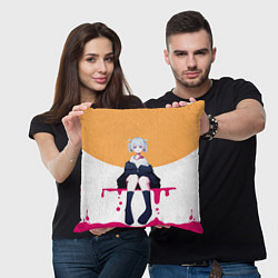 Подушка квадратная Назуна, цвет: 3D-принт — фото 2