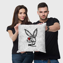 Подушка квадратная Playboy Skull Rabbit 2023, цвет: 3D-принт — фото 2