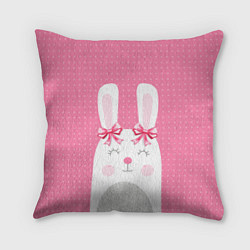 Подушка квадратная Миссис кролик, цвет: 3D-принт