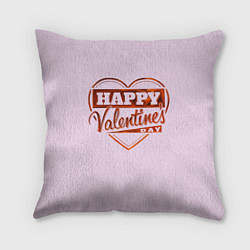 Подушка квадратная Happy Valentines Day!