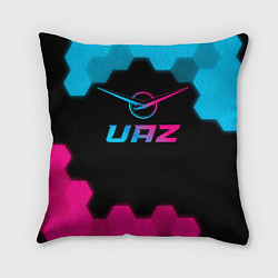 Подушка квадратная UAZ - neon gradient