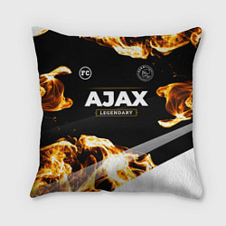 Подушка квадратная Ajax legendary sport fire