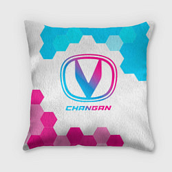 Подушка квадратная Changan neon gradient style