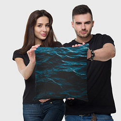 Подушка квадратная Глубокое море, цвет: 3D-принт — фото 2