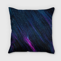 Подушка квадратная Звёздное абстрактное фиолетовое небо