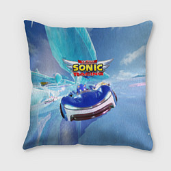 Подушка квадратная Team Sonic racing - hedgehog - speed