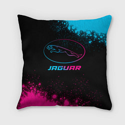 Подушка квадратная Jaguar - neon gradient