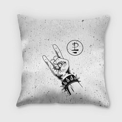 Подушка квадратная Pink Floyd и рок символ