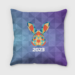 Подушка квадратная Кролик из мозаики 2023